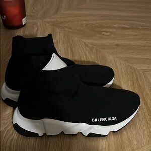Balenciaga Women’s Speed Knit 2.0 Black Sock Sneakers